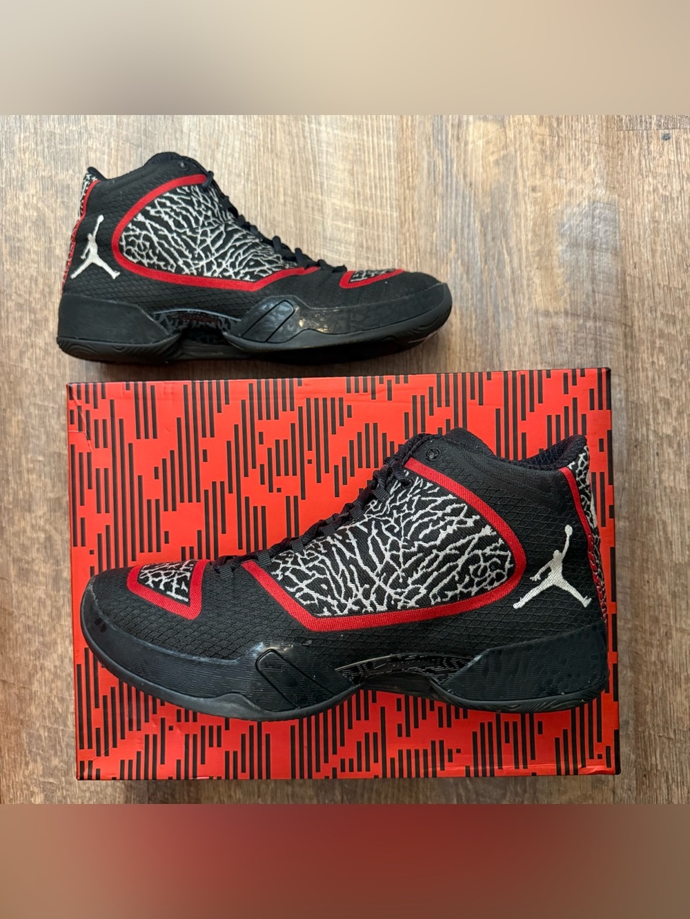 Nike Air Jordan 29 XX9 Black Gym Red Men’s Size 11 Sneakers Shoes 695515-023. Li